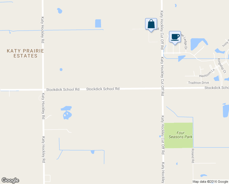 map of restaurants, bars, coffee shops, grocery stores, and more near 25409 Stockdick School Road in Katy