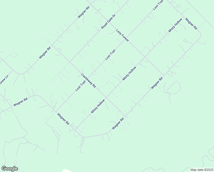 map of restaurants, bars, coffee shops, grocery stores, and more near 1525 Misty Hollow in New Braunfels