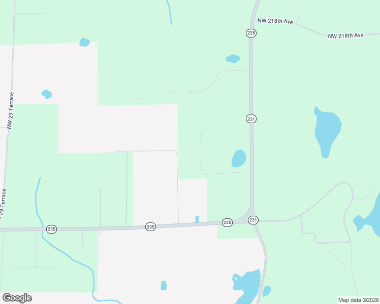 map of restaurants, bars, coffee shops, grocery stores, and more near 20536 Northwest 20th Terrace in Brooker