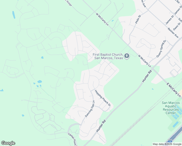 map of restaurants, bars, coffee shops, grocery stores, and more near 333 Racing Oak Loop in San Marcos