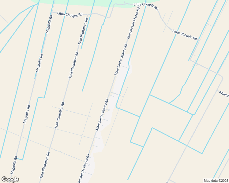 map of restaurants, bars, coffee shops, grocery stores, and more near 600 Manchester Manor Road in Thibodaux