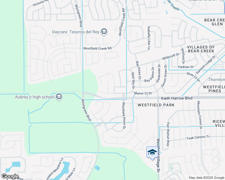map of restaurants, bars, coffee shops, grocery stores, and more near 5011 Westwood Pines Drive in Katy