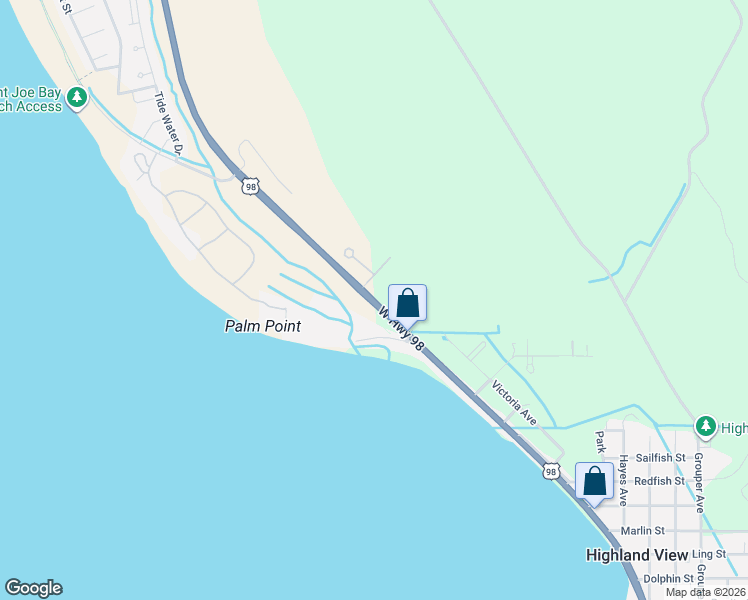 map of restaurants, bars, coffee shops, grocery stores, and more near 3045 West Highway 98 in Port St. Joe