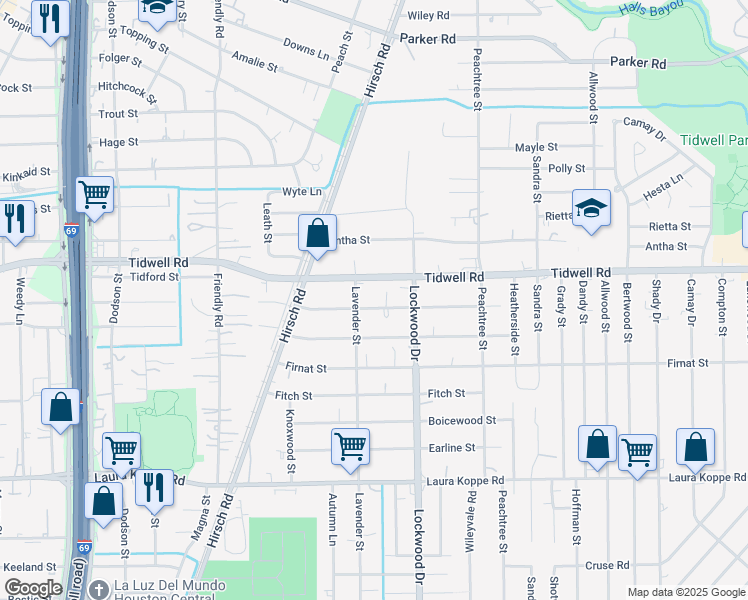 map of restaurants, bars, coffee shops, grocery stores, and more near 4808 Ireland Street in Houston