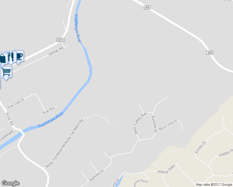 map of restaurants, bars, coffee shops, grocery stores, and more near 13540 River Road in New Braunfels