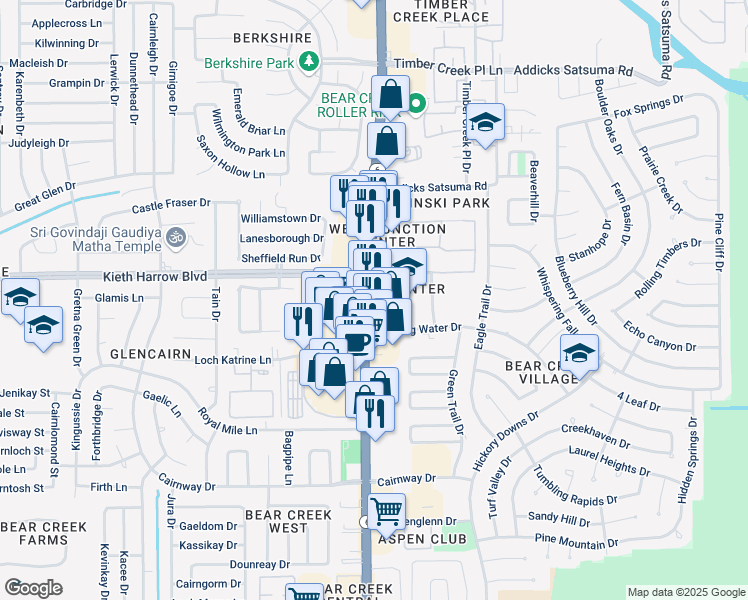 map of restaurants, bars, coffee shops, grocery stores, and more near 4981 Highway 6 North in Houston