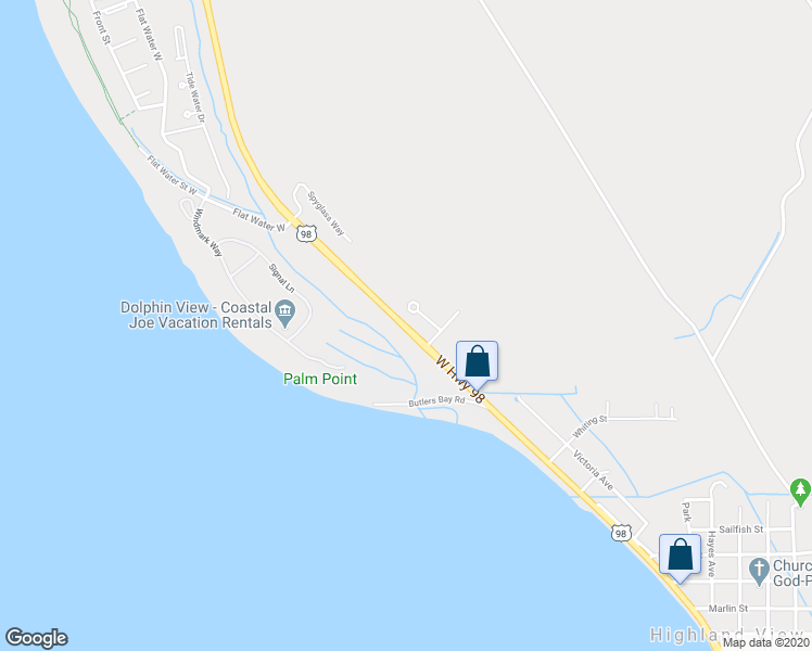 map of restaurants, bars, coffee shops, grocery stores, and more near 3153 West Highway 98 in Port Saint Joe