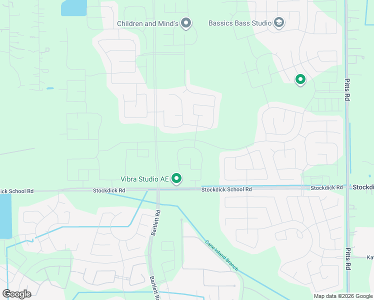 map of restaurants, bars, coffee shops, grocery stores, and more near Unnamed Road in Katy