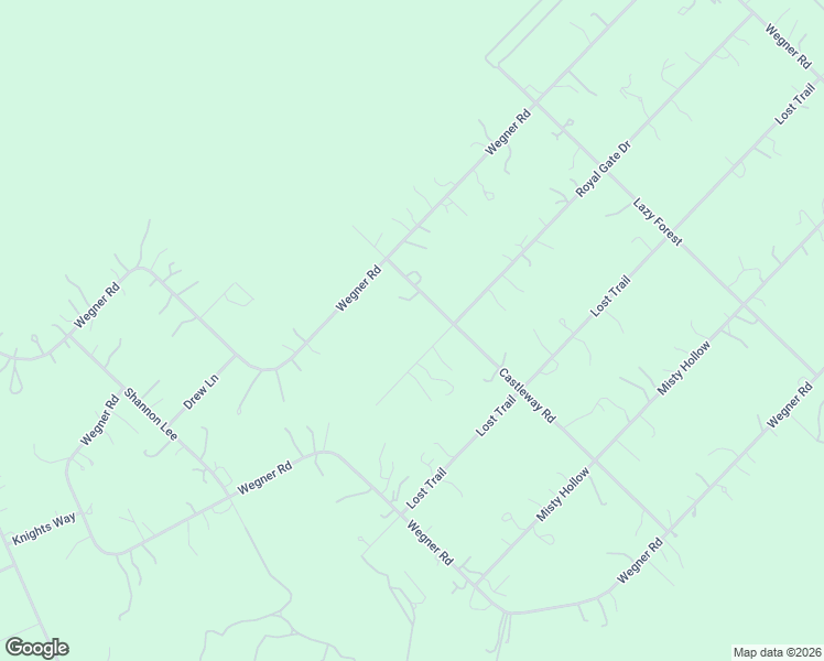 map of restaurants, bars, coffee shops, grocery stores, and more near 1260 Castleway Road in New Braunfels