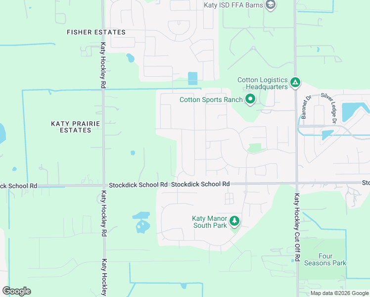 map of restaurants, bars, coffee shops, grocery stores, and more near 5122 Yellow Rays Trail in Katy