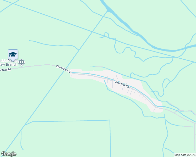 map of restaurants, bars, coffee shops, grocery stores, and more near 2226 Choctaw Road in Thibodaux