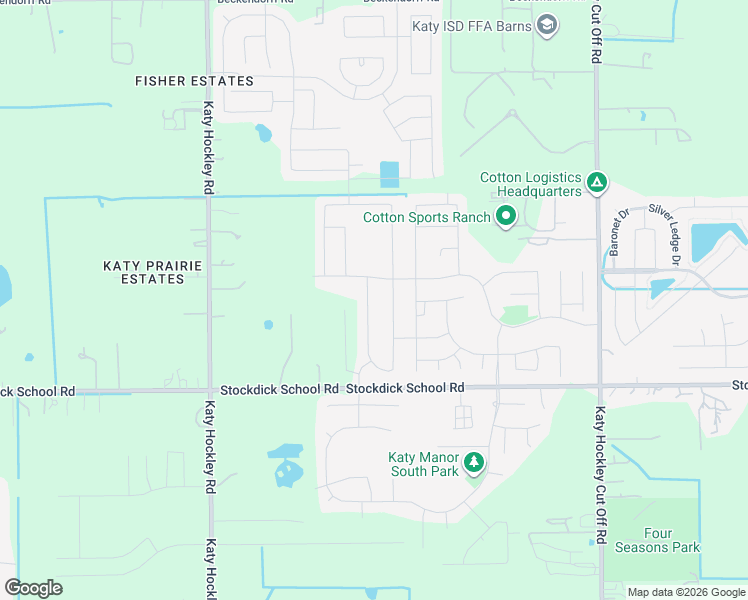 map of restaurants, bars, coffee shops, grocery stores, and more near 5122 Yellow Rays Trail in Katy