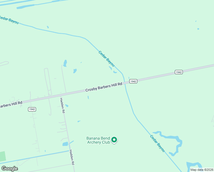 map of restaurants, bars, coffee shops, grocery stores, and more near 7515 Crosby Barbers Hill Road in Baytown