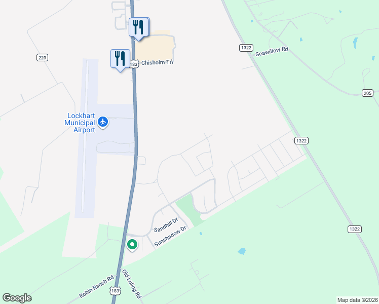 map of restaurants, bars, coffee shops, grocery stores, and more near in Lockhart