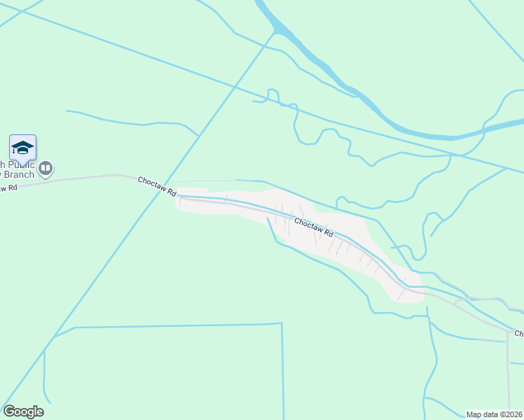 map of restaurants, bars, coffee shops, grocery stores, and more near 2226 Choctaw Road in Thibodaux