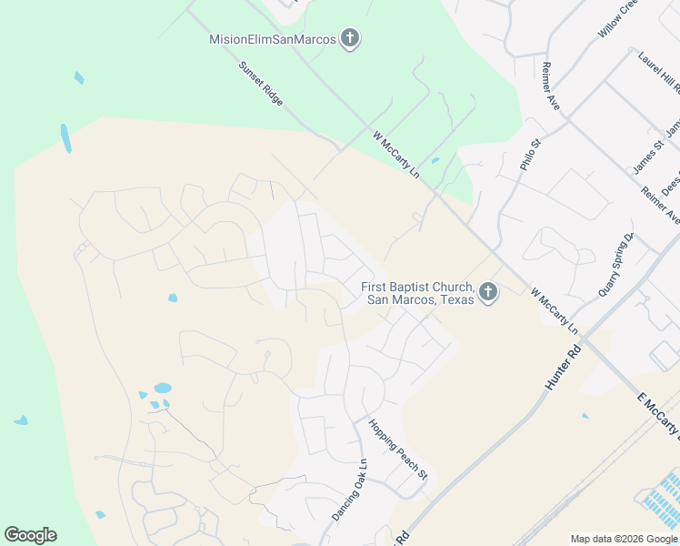 map of restaurants, bars, coffee shops, grocery stores, and more near 1128 Dancing Oak Lane in San Marcos