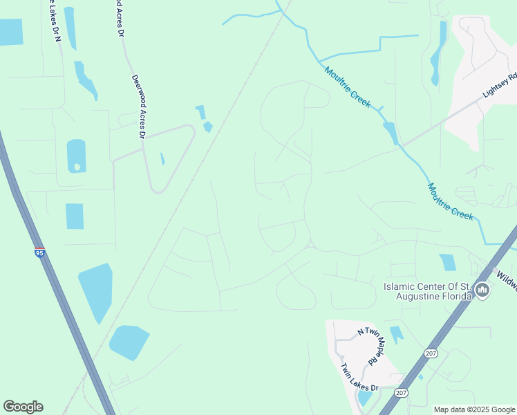map of restaurants, bars, coffee shops, grocery stores, and more near 3099 Lightsey Road in St. Augustine