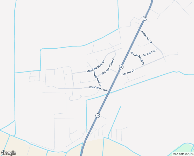 map of restaurants, bars, coffee shops, grocery stores, and more near Sugarfield Drive in Thibodaux
