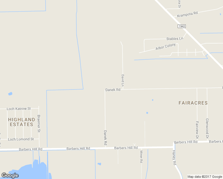 map of restaurants, bars, coffee shops, grocery stores, and more near 3805 Danek Road in Crosby