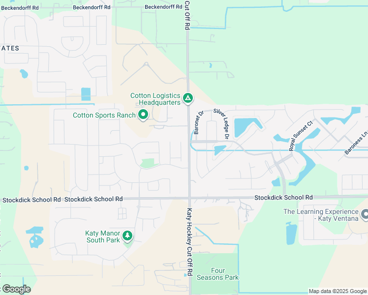 map of restaurants, bars, coffee shops, grocery stores, and more near 5270 Crimson Flagg Court in Katy