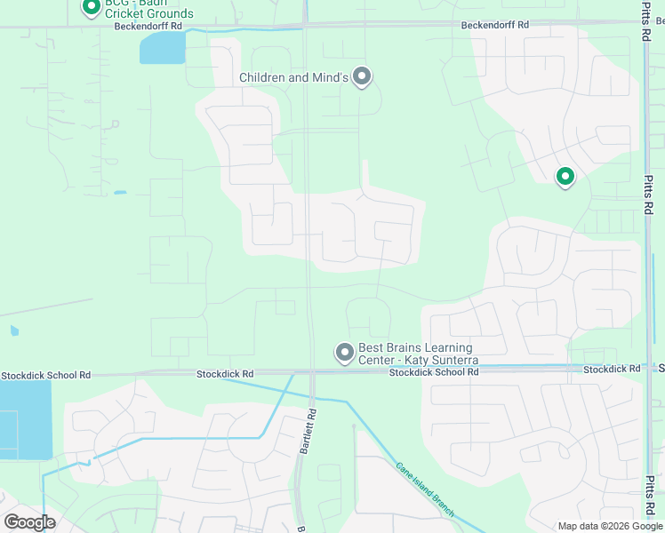 map of restaurants, bars, coffee shops, grocery stores, and more near Unnamed Road in Katy
