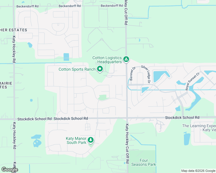 map of restaurants, bars, coffee shops, grocery stores, and more near 25211 Laird Knoll Street in Katy