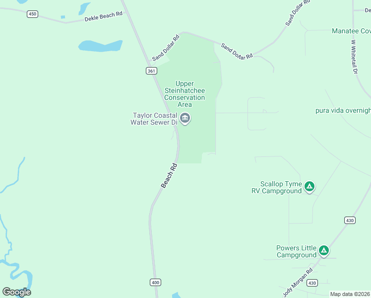 map of restaurants, bars, coffee shops, grocery stores, and more near 18800 Beach Road in Perry