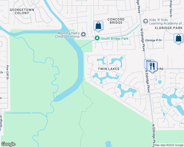 map of restaurants, bars, coffee shops, grocery stores, and more near 13622 Sundowner Dr in Houston