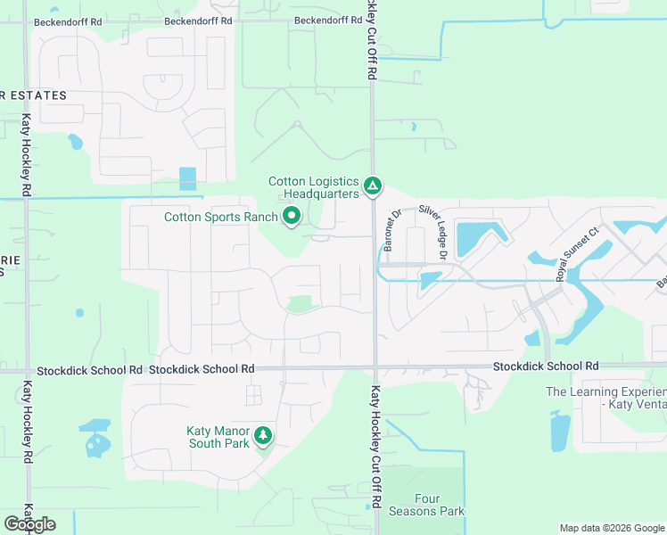 map of restaurants, bars, coffee shops, grocery stores, and more near 25211 Laird Knoll Street in Katy
