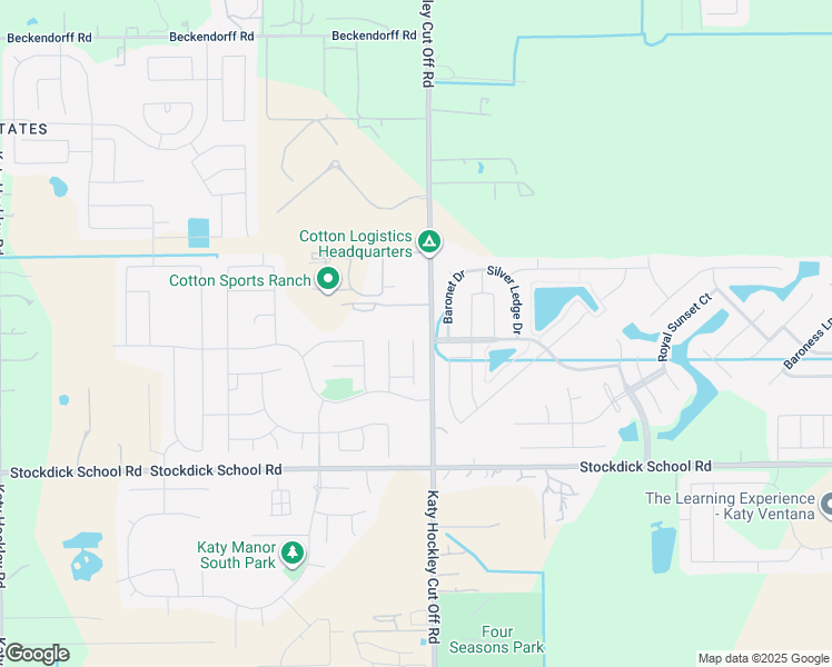 map of restaurants, bars, coffee shops, grocery stores, and more near 5270 Crimson Flagg Court in Katy