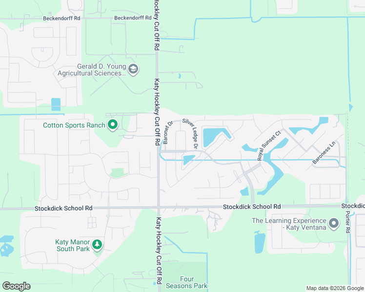 map of restaurants, bars, coffee shops, grocery stores, and more near 5250 Ivory Glass Drive in Katy