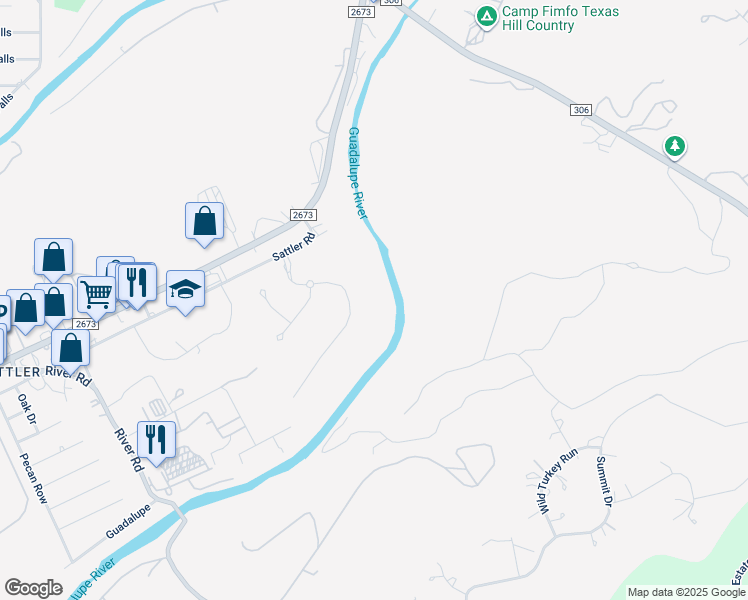 map of restaurants, bars, coffee shops, grocery stores, and more near in Canyon Lake