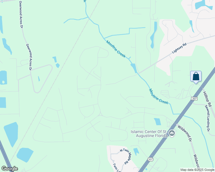 map of restaurants, bars, coffee shops, grocery stores, and more near 3099 Lightsey Road in St. Augustine