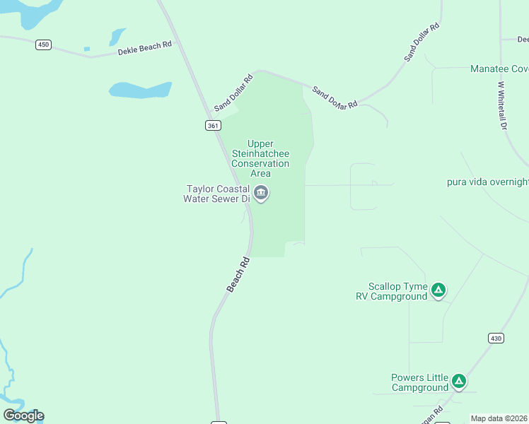 map of restaurants, bars, coffee shops, grocery stores, and more near 18820 Beach Road in Perry