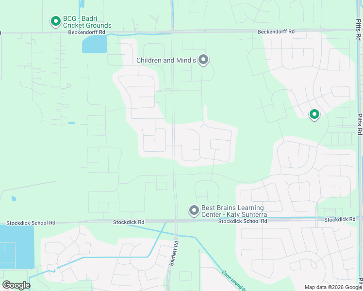 map of restaurants, bars, coffee shops, grocery stores, and more near Unnamed Road in Katy