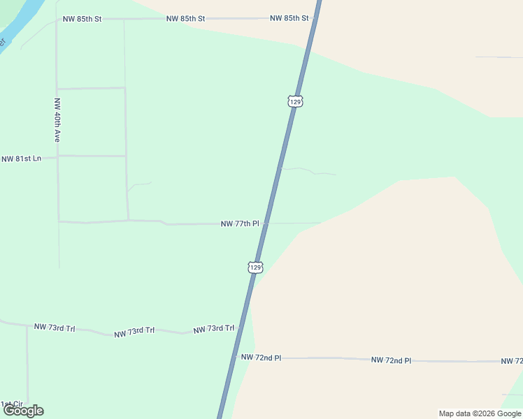 map of restaurants, bars, coffee shops, grocery stores, and more near 7800 U.S. 129 in Bell