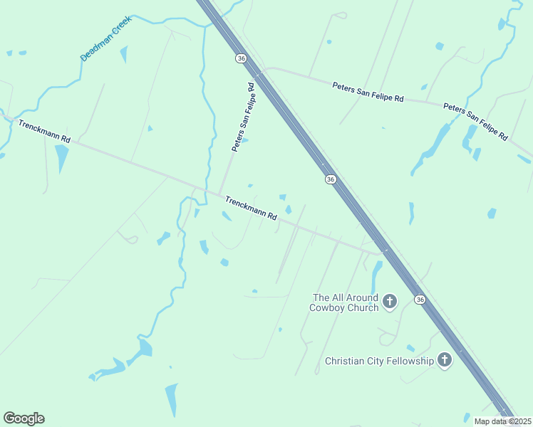 map of restaurants, bars, coffee shops, grocery stores, and more near 561 Trenckmann Road in Sealy