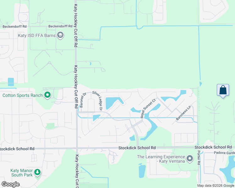 map of restaurants, bars, coffee shops, grocery stores, and more near 24618 Royal Pike Drive in Katy