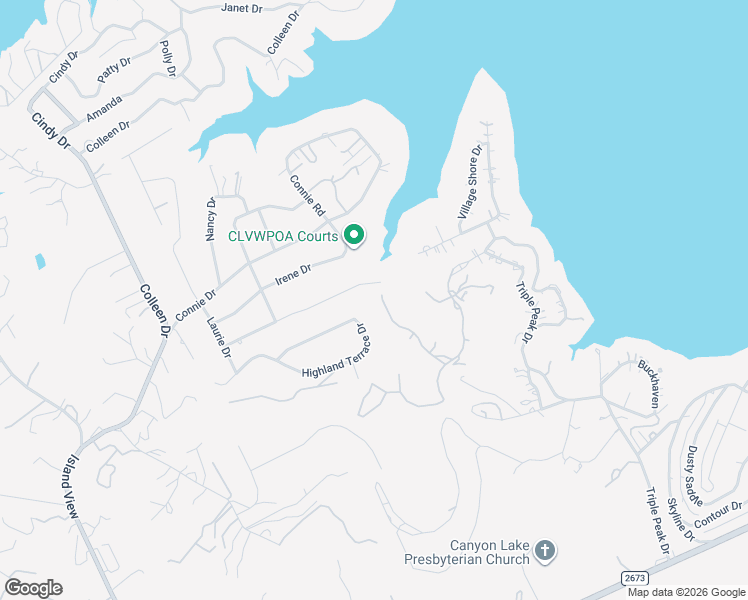 map of restaurants, bars, coffee shops, grocery stores, and more near 1010 Barbara Drive in Canyon Lake