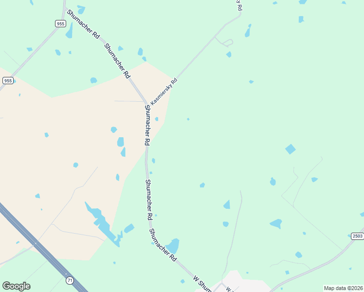 map of restaurants, bars, coffee shops, grocery stores, and more near 930 Shumacher Road in Ellinger