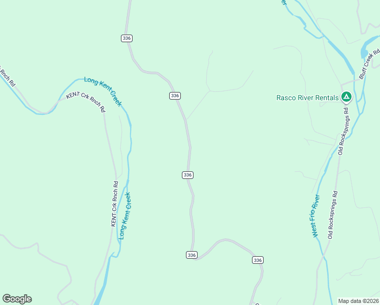 map of restaurants, bars, coffee shops, grocery stores, and more near Ranch Road 336 in Leakey