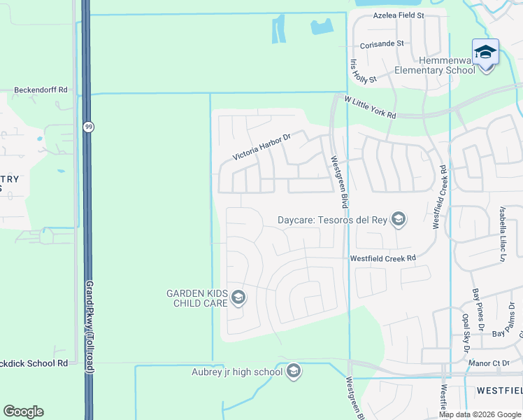 map of restaurants, bars, coffee shops, grocery stores, and more near 21403 Warialda Manor Lane in Katy