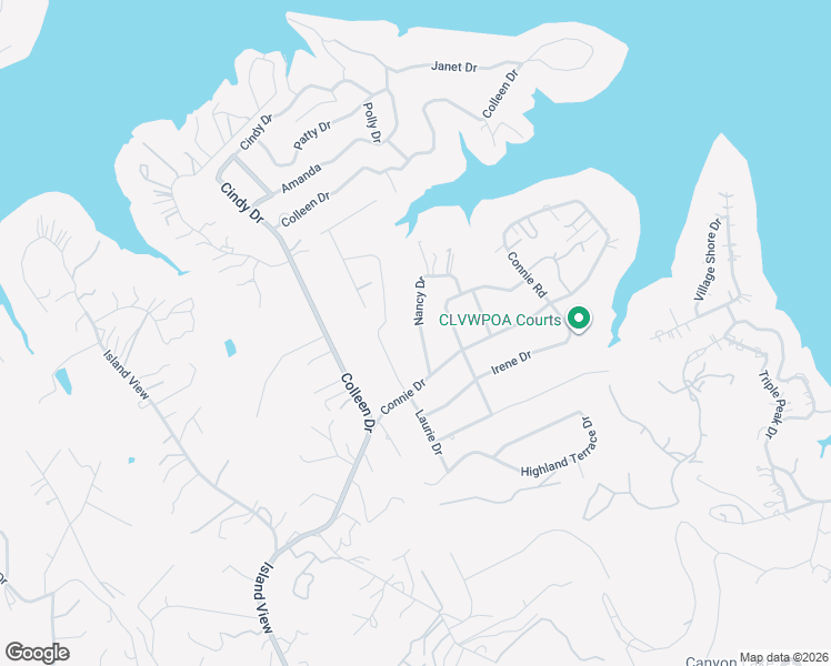 map of restaurants, bars, coffee shops, grocery stores, and more near 211 Nancy Drive in Canyon Lake