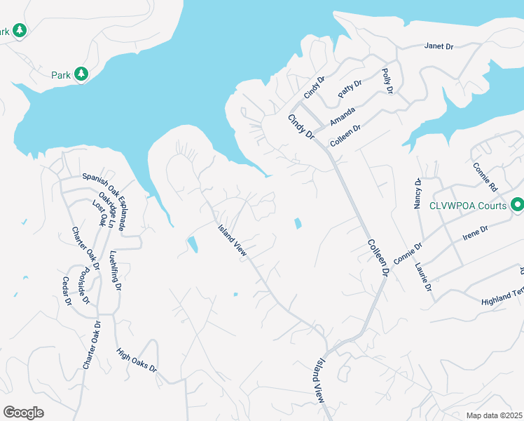 map of restaurants, bars, coffee shops, grocery stores, and more near 1201 Post Oak Drive in Canyon Lake