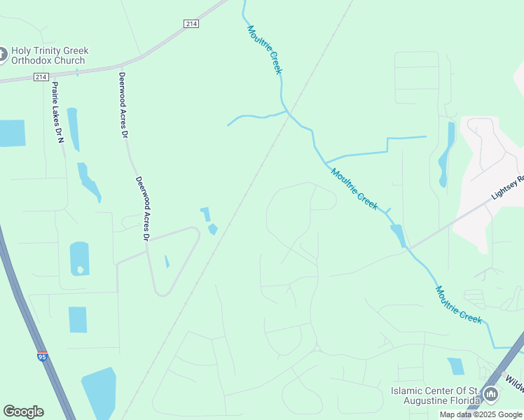 map of restaurants, bars, coffee shops, grocery stores, and more near 2525 Deerwood Acres Drive in St. Augustine