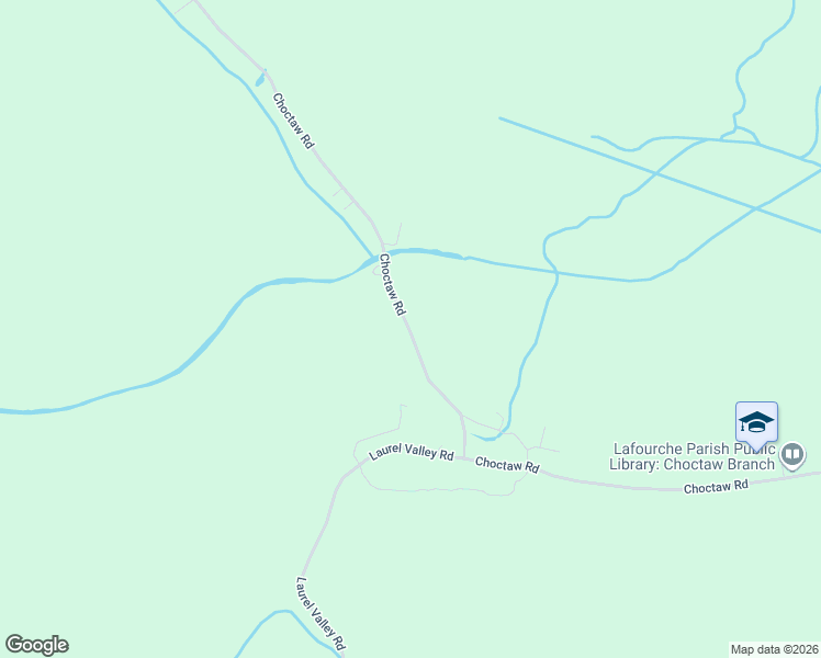 map of restaurants, bars, coffee shops, grocery stores, and more near 1460 Choctaw Road in Thibodaux