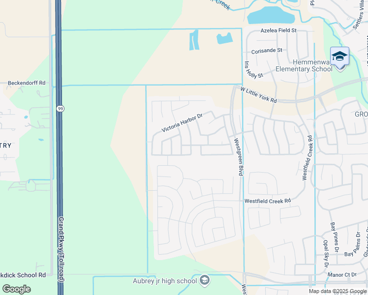 map of restaurants, bars, coffee shops, grocery stores, and more near 5414 Tindarey Bluff Trail in Katy