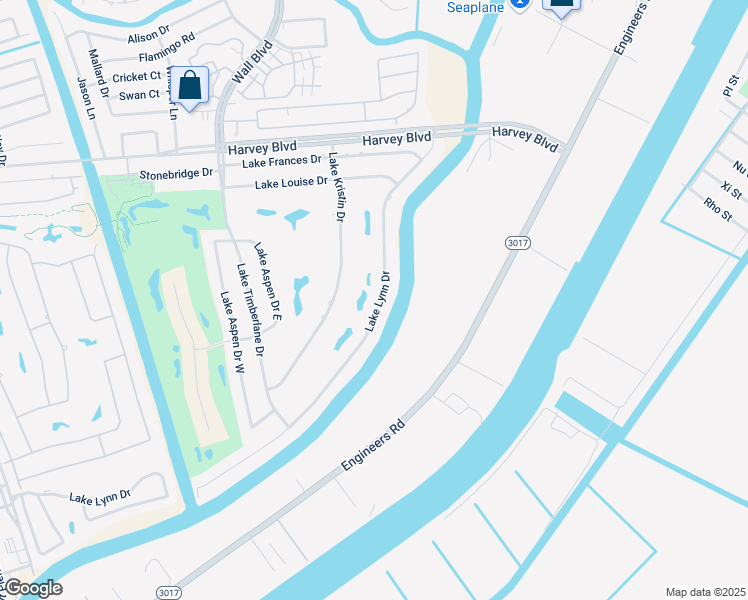 map of restaurants, bars, coffee shops, grocery stores, and more near 3636 Lake Lynn Drive in Gretna