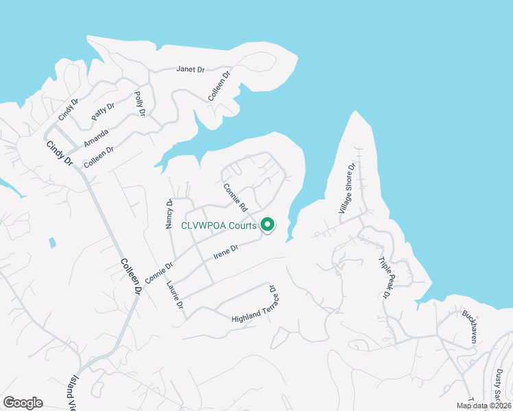 map of restaurants, bars, coffee shops, grocery stores, and more near 2342 Connie Dr in Canyon Lake