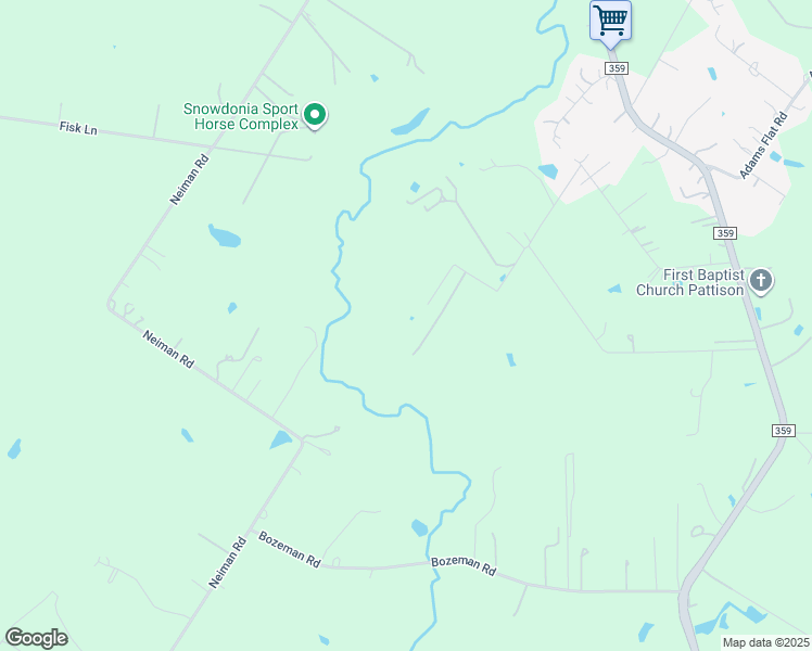 map of restaurants, bars, coffee shops, grocery stores, and more near 36695 Schumacher Road in Brookshire